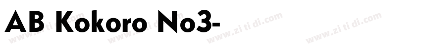 AB Kokoro No3字体转换